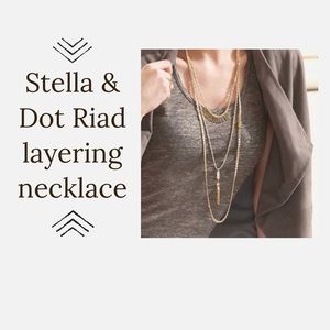 Stella & Dot Riad 3 layer necklace: